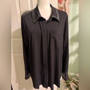 Lane Bryant Black Textured Top, NWOT, 18/20